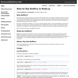 How to Use Buffers in Node.js - docs.nodejitsu.com