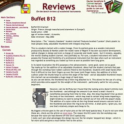 Buffet B12 clarinet review