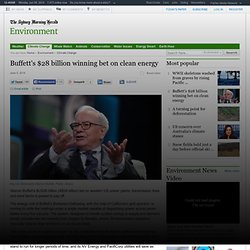 Buffett's $28 billion winning bet on clean energy