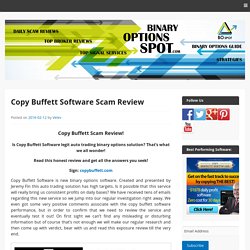 Copy Buffett Software