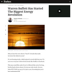 Warren Buffett Has Started The Biggest Energy Revolution