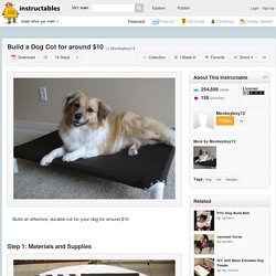 Build a Dog Cot for around $10