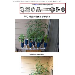 Build a PVC hydroponic garden