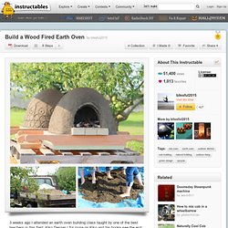 Build a Wood Fired Earth Oven