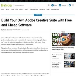 Build Your Own Adobe Creative Suite with Free and Cheap Software