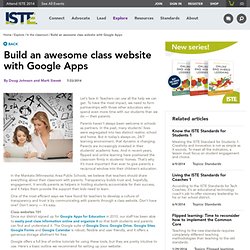 Build an awesome class website with Google Apps