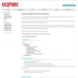Build Bootable SD Card with Debian - Olimex