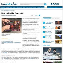 How to Build a Computer"