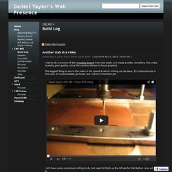 Build Log - Daniel Taylor's Web Presence