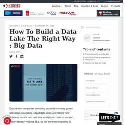 How To Build a Data Lake The Right Way : Big Data - Ksolves Blog