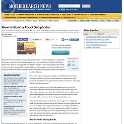 How to Build a Food Dehydrator - DIY