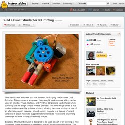Build a Dual Extruder for 3D Printing