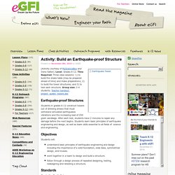 Activity: Build an Earthquake-proof Structure