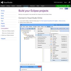 Build your Eclipse projects