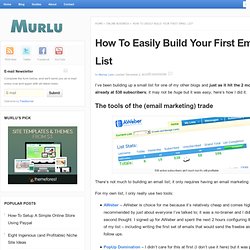 Build an Email List: A Quick and Dirty Guide