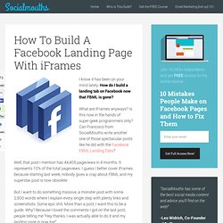 (!) How To Build A Facebook Landing Page With iFrames