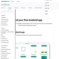 Building Your First App