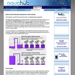 Build an ebb &amp; flow type hydroponics system. Build an ebb &amp; flow type ...