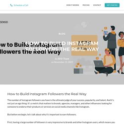 How to Build Instagram Followers the Real Way