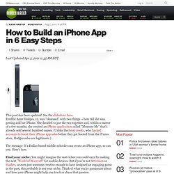 How to Build an iPhone App in 6 Easy Steps - CBS MoneyWatch.com