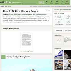 How to Build a Memory Palace (with Sample