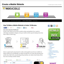 Create a Mobile Website