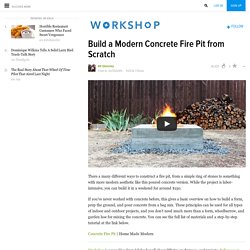 Build a Modern Concrete Fire Pit from Scratch