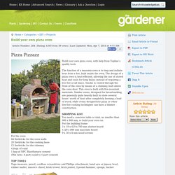 Build your own pizza oven