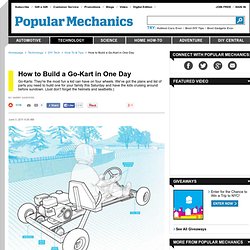 How to Build a Go-Kart in One Day - DIY Go Cart Plans