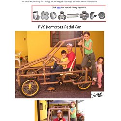 Build a PVC kartcross Pedal Car
