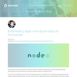 Build Node.js Apps in Five Quick Steps on Orchestrate - The Orchestrate Blog