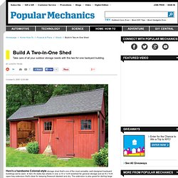 Build A Two-In-One Shed - The Big Red Shed