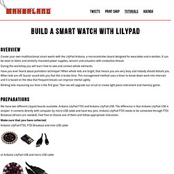 Build Smart Watch with Lilypad tutorial
