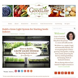 Build a Grow Light System for Starting Seeds Indoors