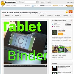 Build a Tablet Binder With the Raspberry Pi