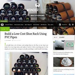 How to Build a Low-Cost Shoe Rack Using PVC Pipes