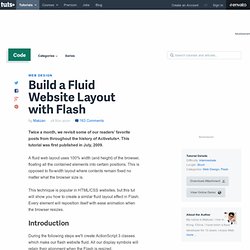 Build a Fluid Website Layout with Flash