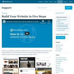 Build Your Website in Five Steps