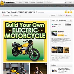 Build Your Own ELECTRIC MOTORCYCLE