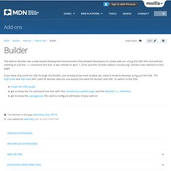 Add-on Builder