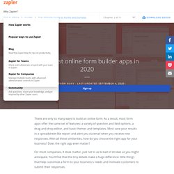 The 17 Best Online Form Builder Apps for Every Task - The Ultimate Guide to Forms and Surveys