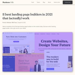 11 best landing page builders in 2021 that (actually) work