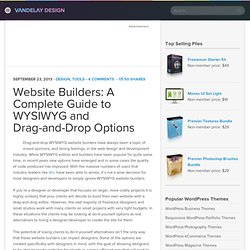 Website Builders: A Complete Guide to WYSIWYG and Drag-and-Drop Options