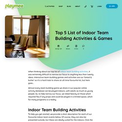 Our Top 5 Indoor Team-Building Activities
