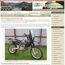 Building an adventure bike screen and dash - DRZ400 windscreen and fairing