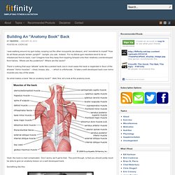 Building An “Anatomy Book” Back