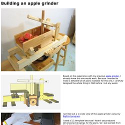 Building an apple grinder