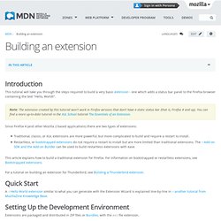 Building an Extension - MDC