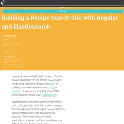 Building a Recipe Search Site with Angular and Elasticsearch