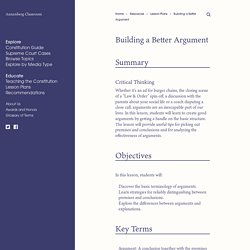 Building a Better Argument – Annenberg Classroom